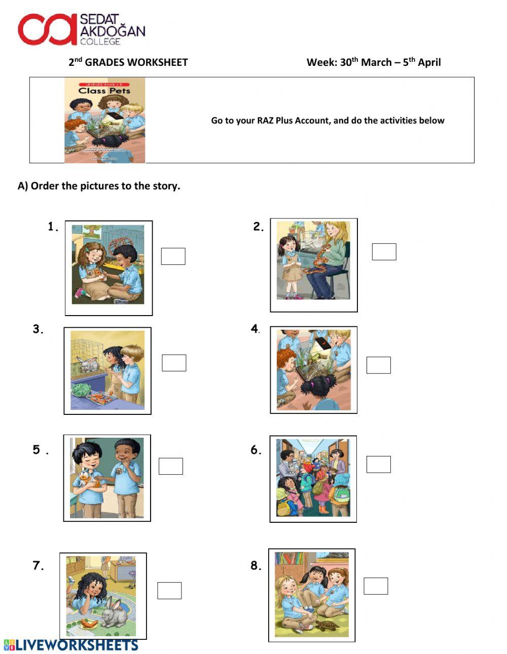 2nd Grade Worksheet activity Live Worksheets