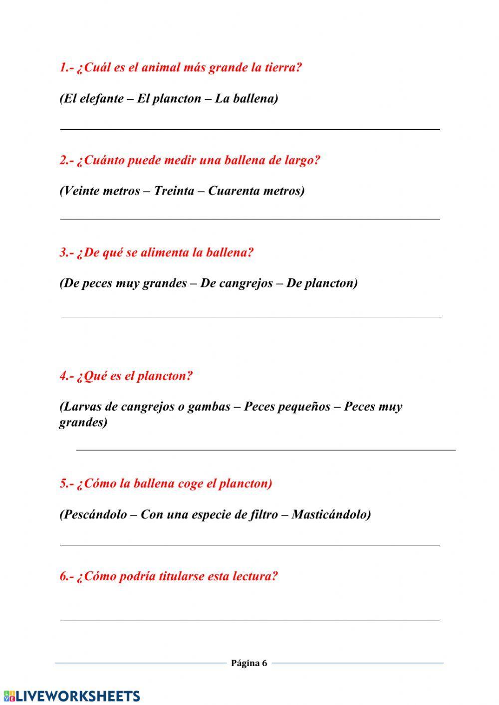 Comprensión escrita 3