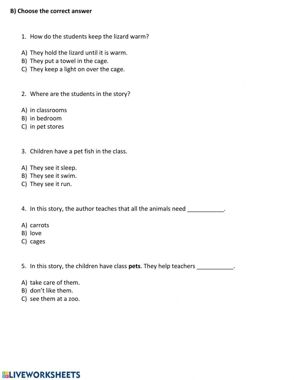 2nd Grade Worksheet