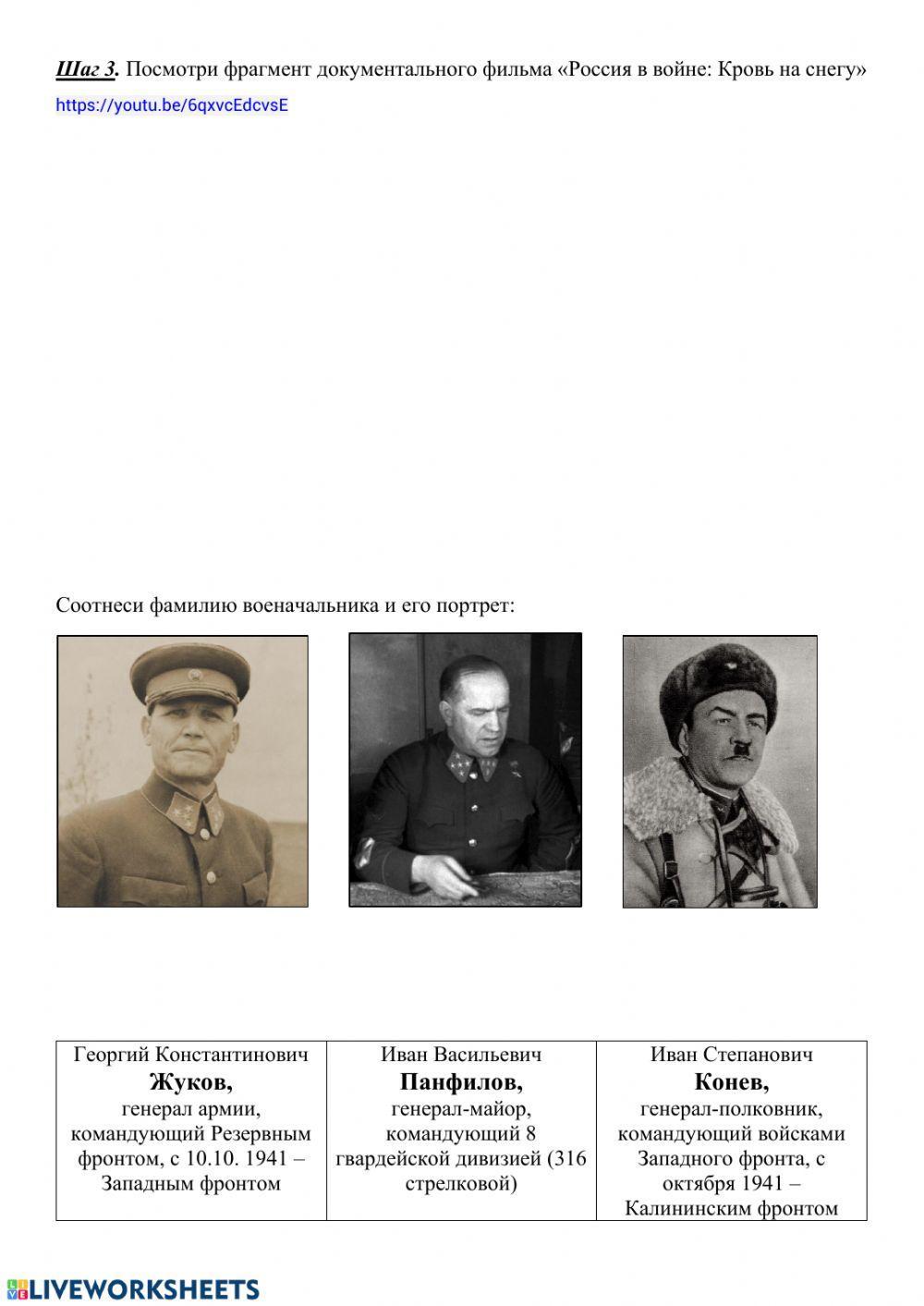 Битва за Москву. 1941 год.