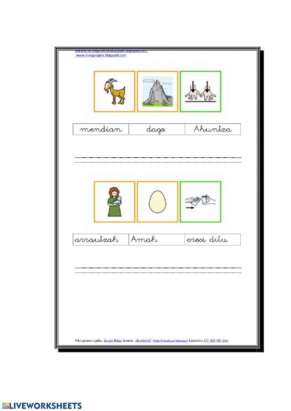 Euskera irakurketa 2