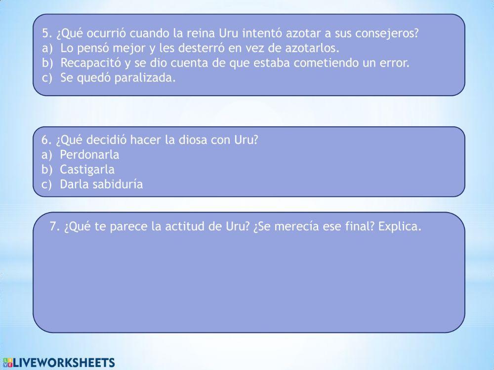 Lectura: La leyenda de la araña