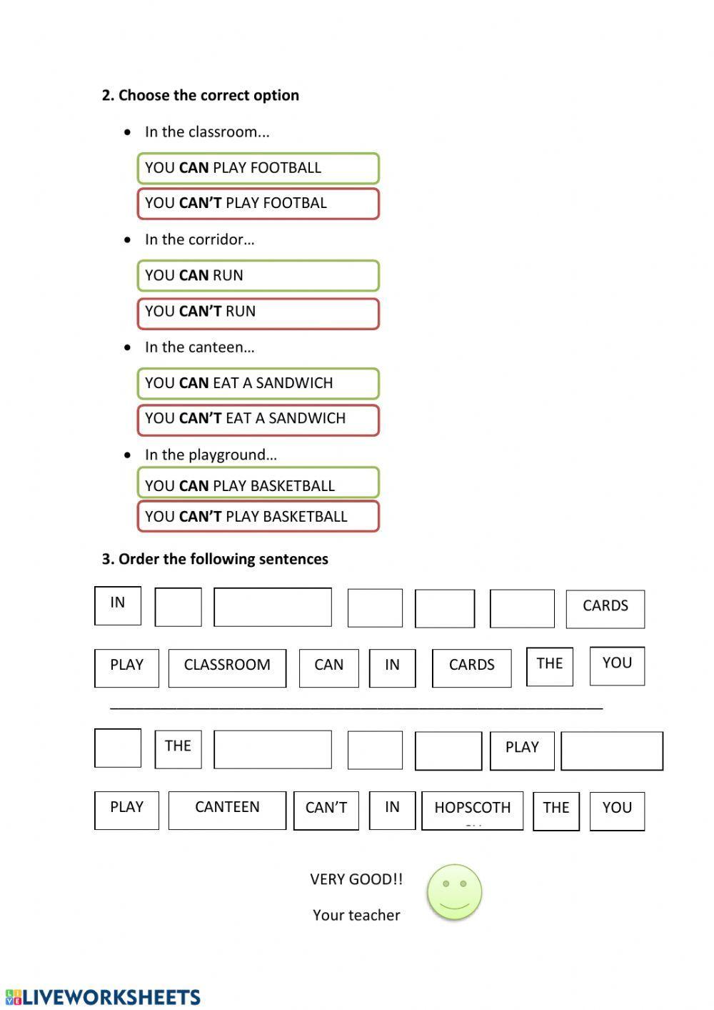 Can-can't permission