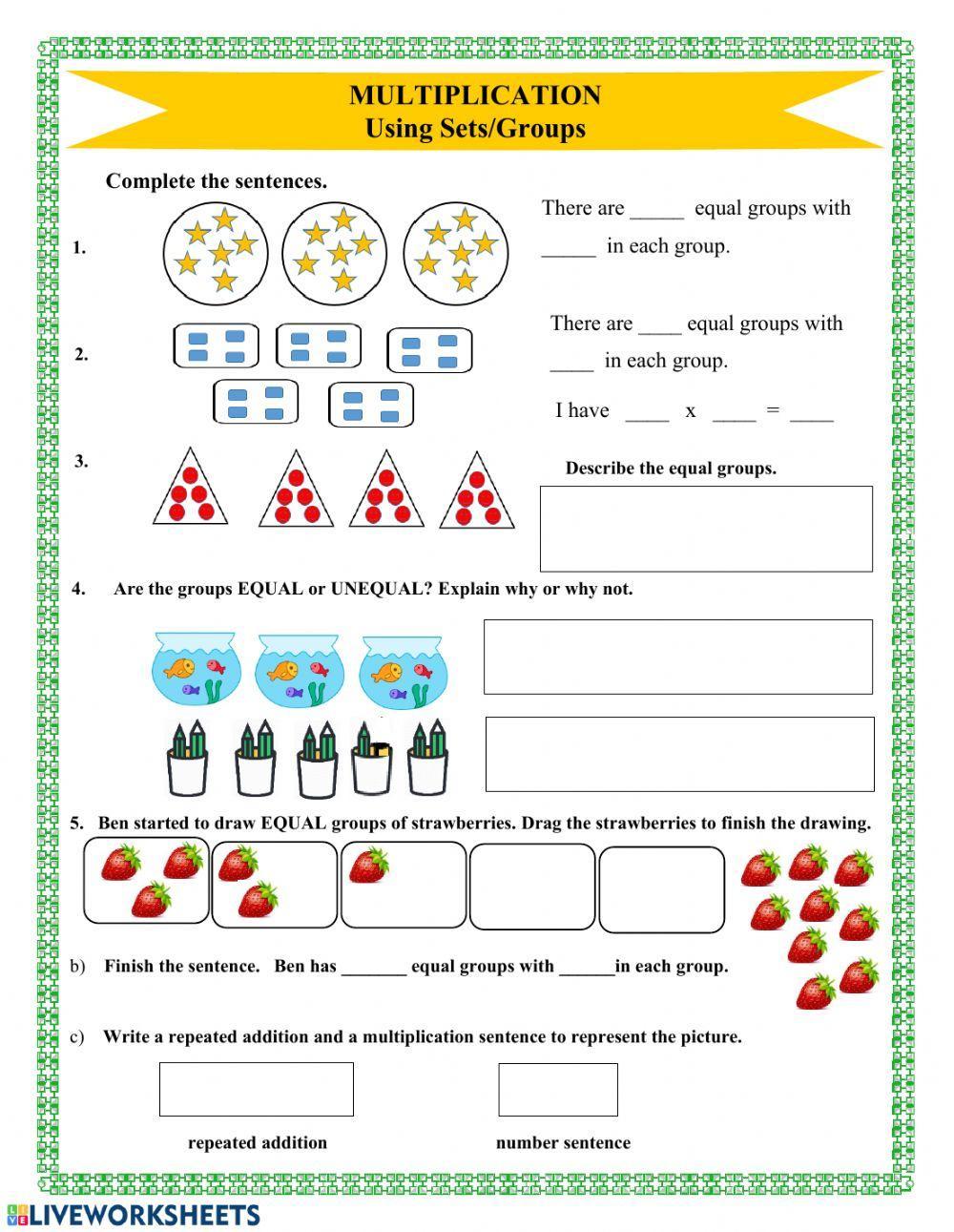 Multiplication Using Sets