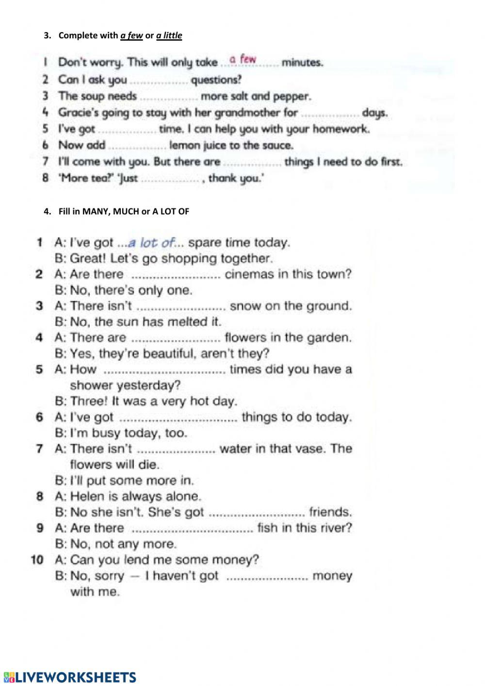 Countable and uncountable nouns