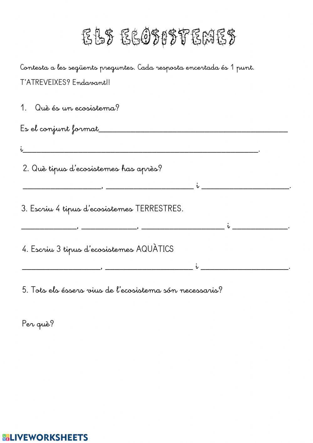 Els ecosistemes