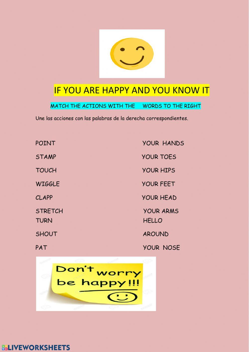 If you are happy