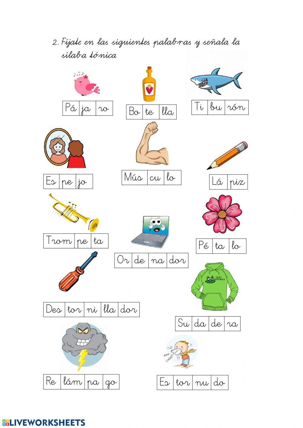 Sílaba tónica y sílaba átona