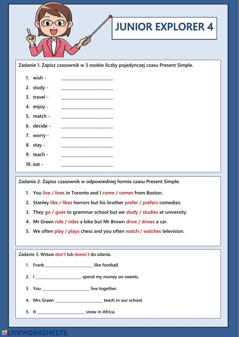 Present Simple affirmative and negative 1
