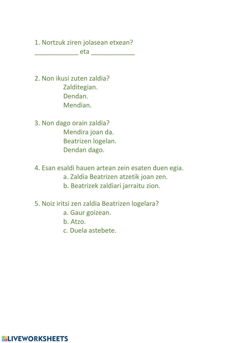 Irakurketa - zurezko zaldi miragarria