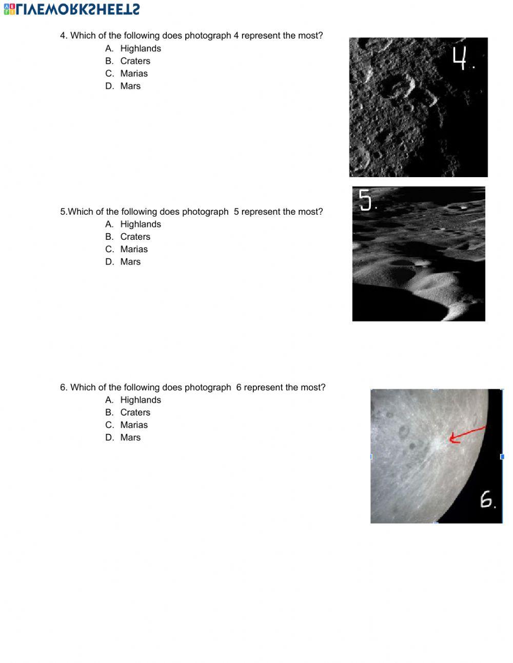 Features of the Moon