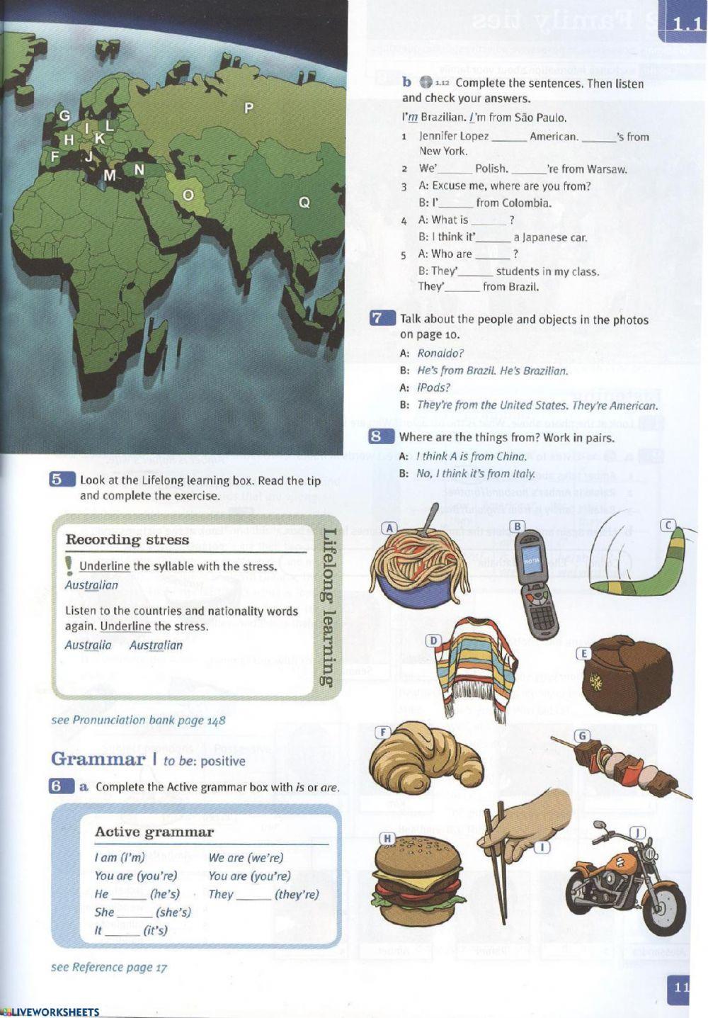 Unit 1 New total English elementary