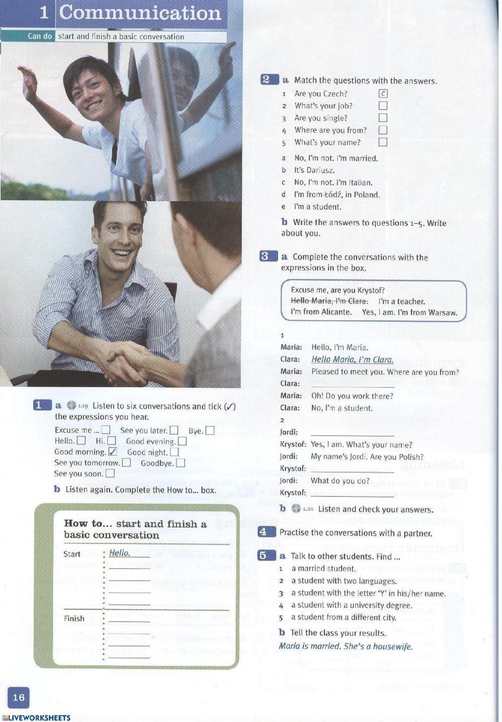 Unit 1 New total English elementary