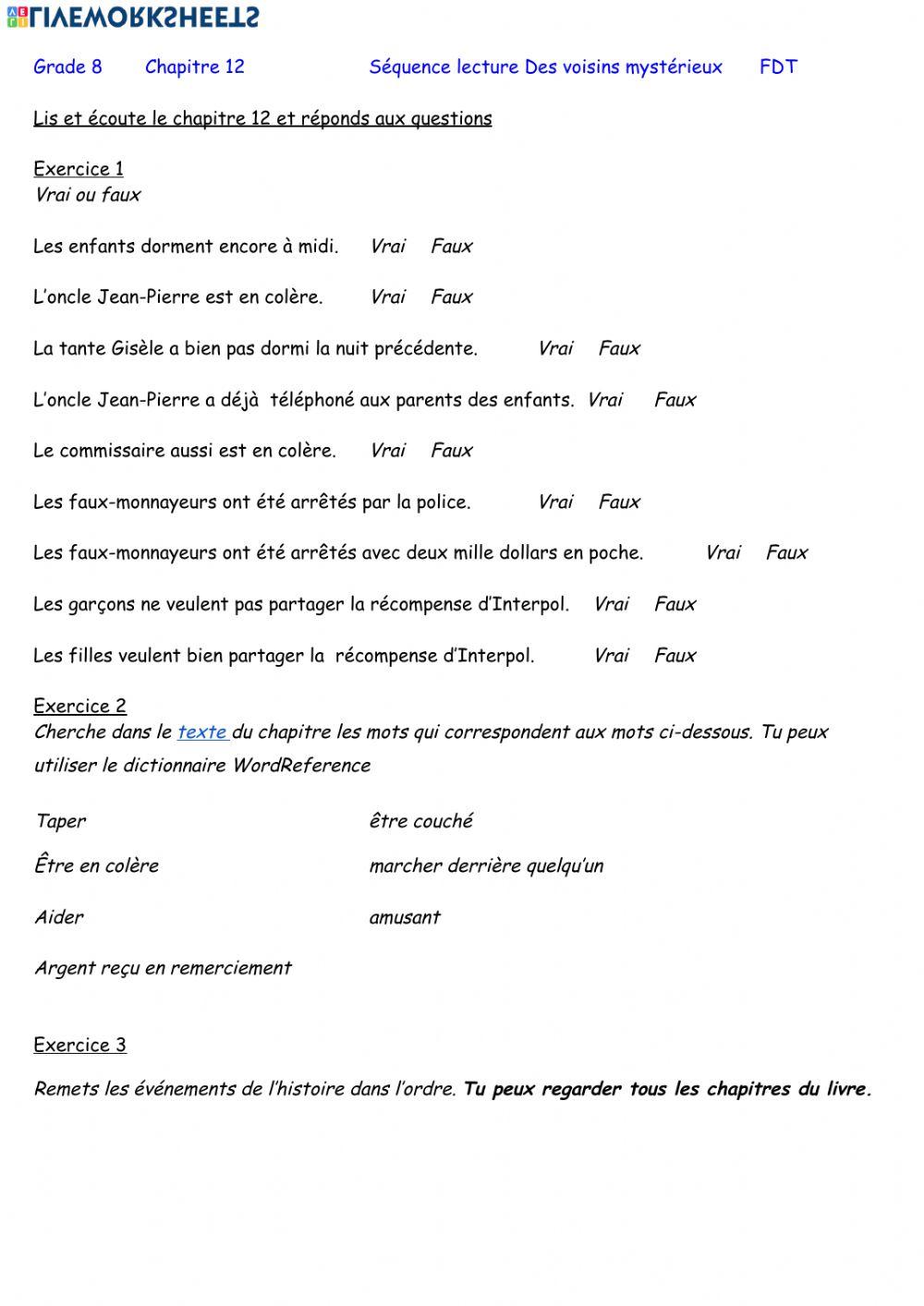 Chapitre 12 Des Voisins Mystérieux