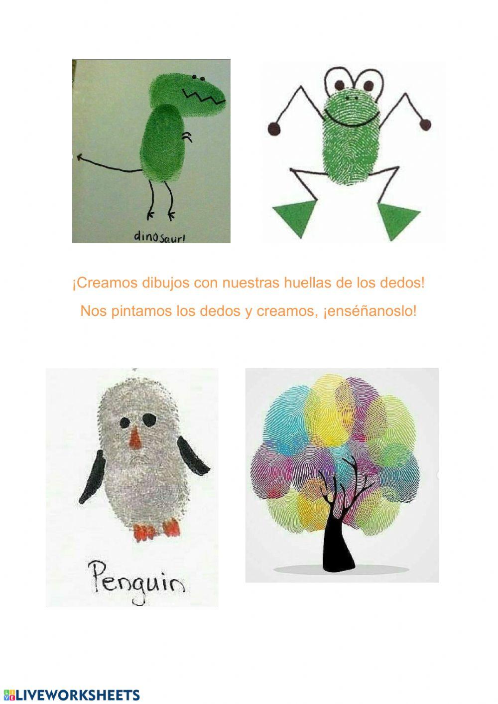 Dibujamos con huellas