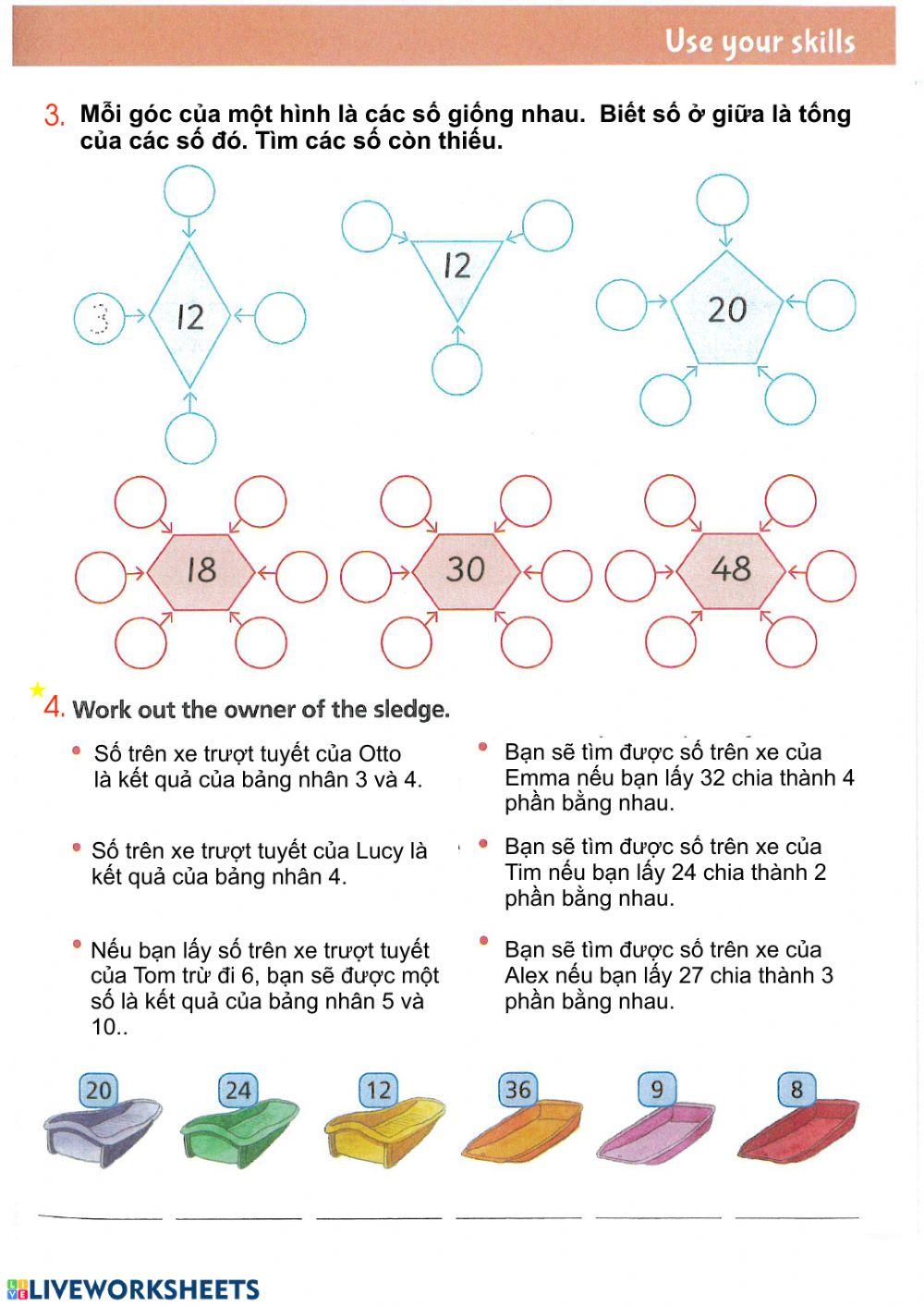 The relationship between multiplication and division - Year 2