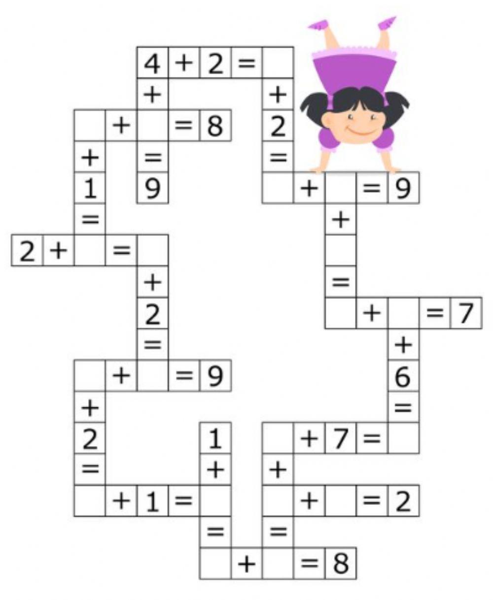 Crucigrama sumas
