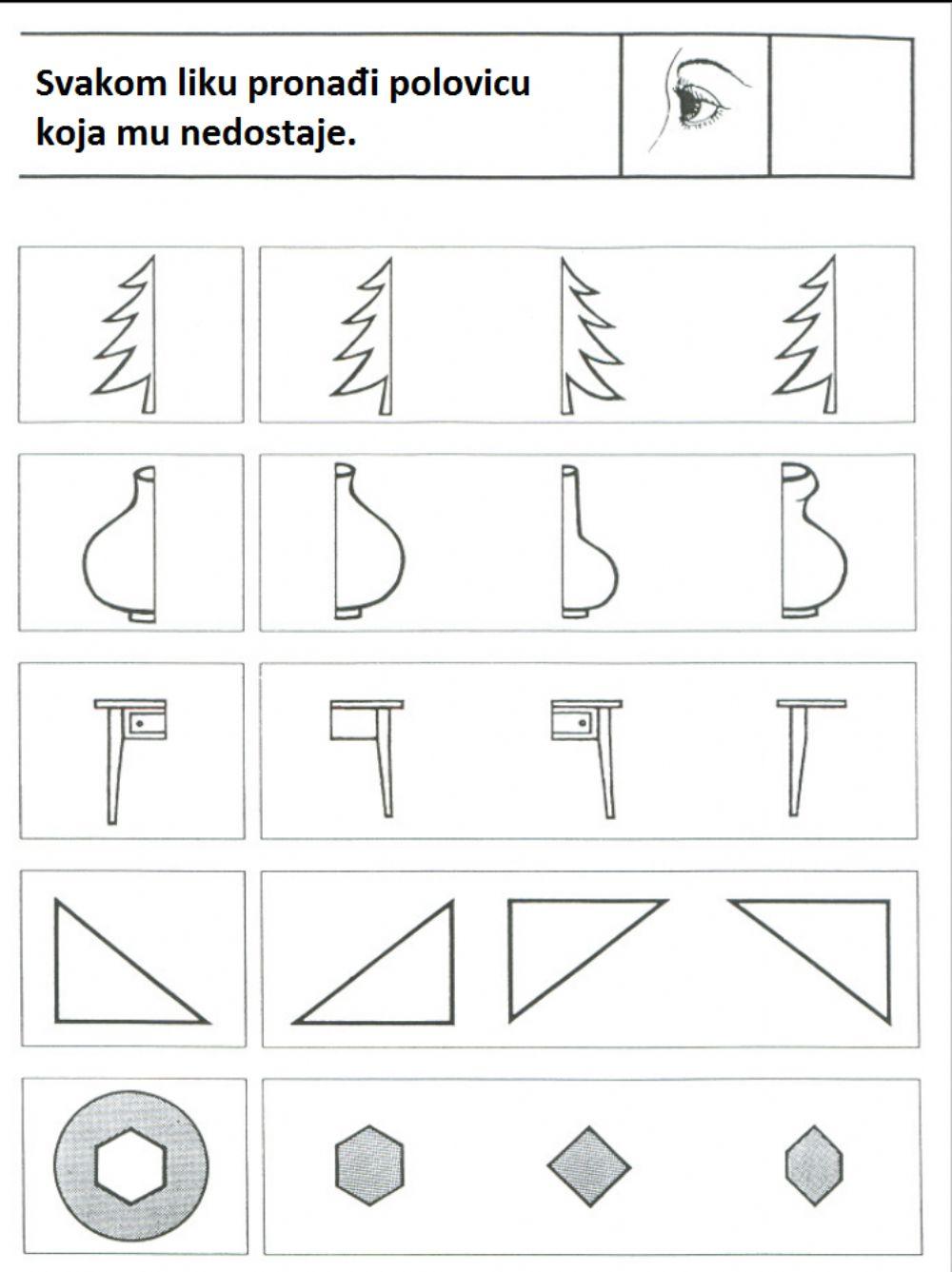 Vizualna percepcija worksheet | Live Worksheets
