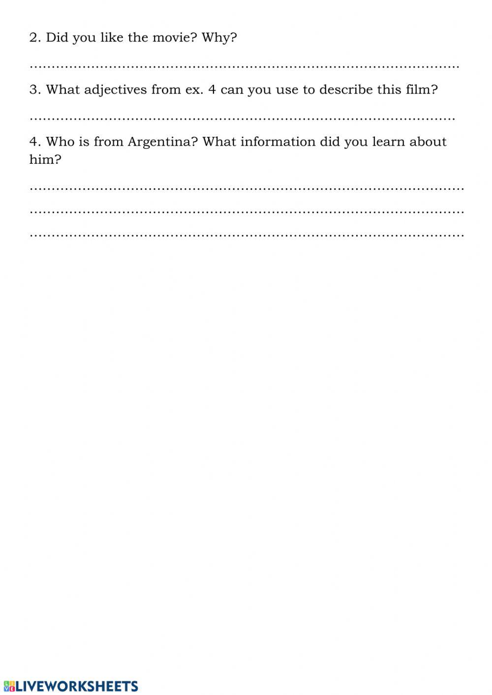 Leisure time - part 1 - films