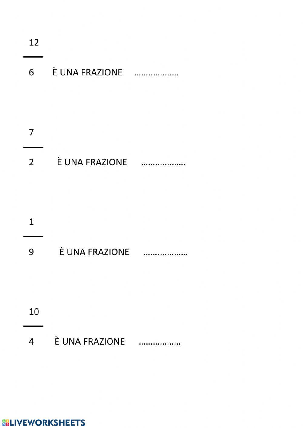 La frazione La frazione