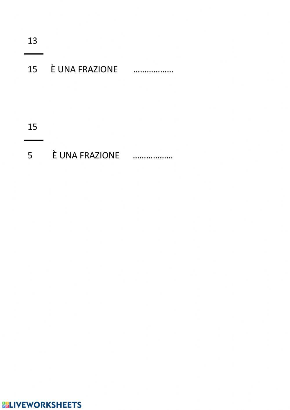 La frazione La frazione