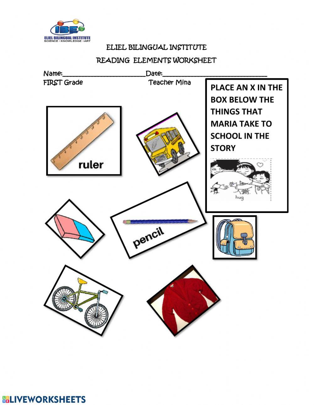 Maria goes to school