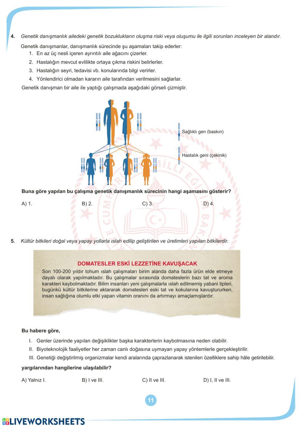 Mart ayi örnek sorular fen bi̇li̇mleri̇