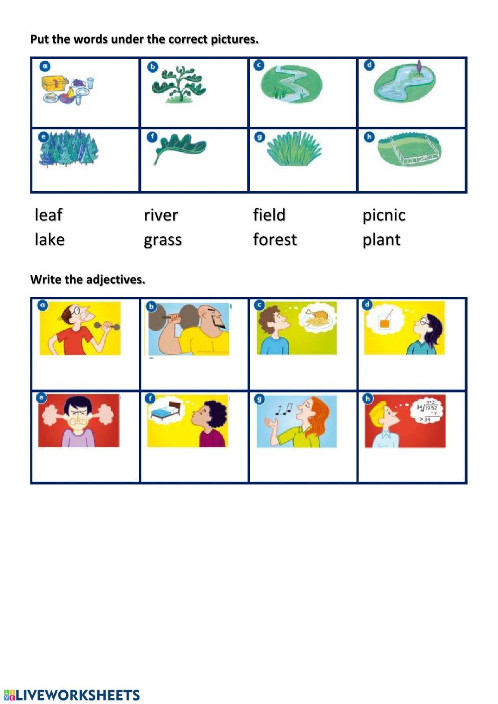 Country vocabulary and adjectives