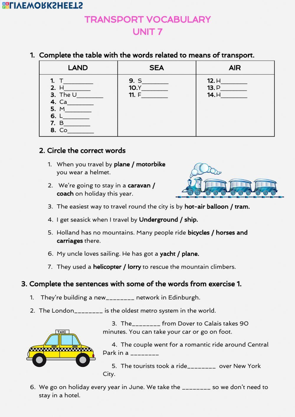 Means of transport Means of transport