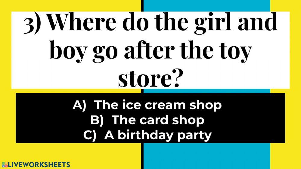 Birthday Party Quiz