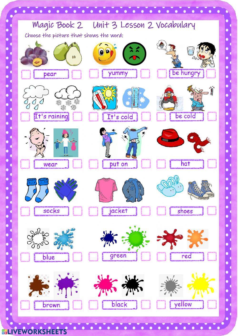 Vocabulary Magic Book 2 Unit 3 Lesson 2