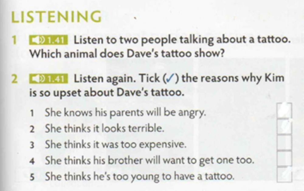 Talking about tattoos