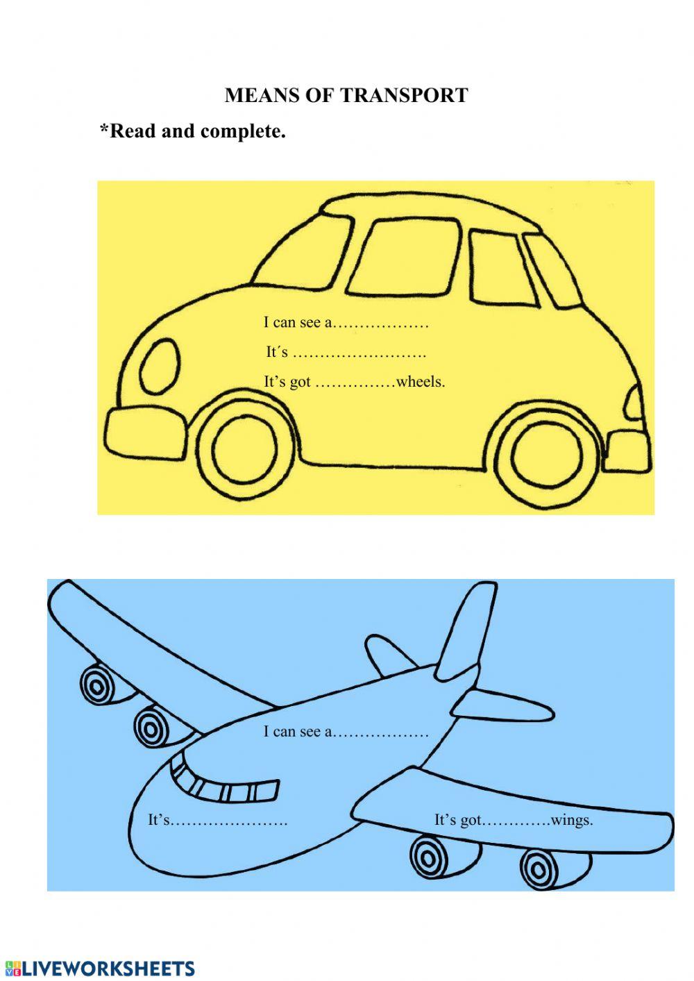 Means Of Transport Live Worksheets means-of-transport-live-worksheets