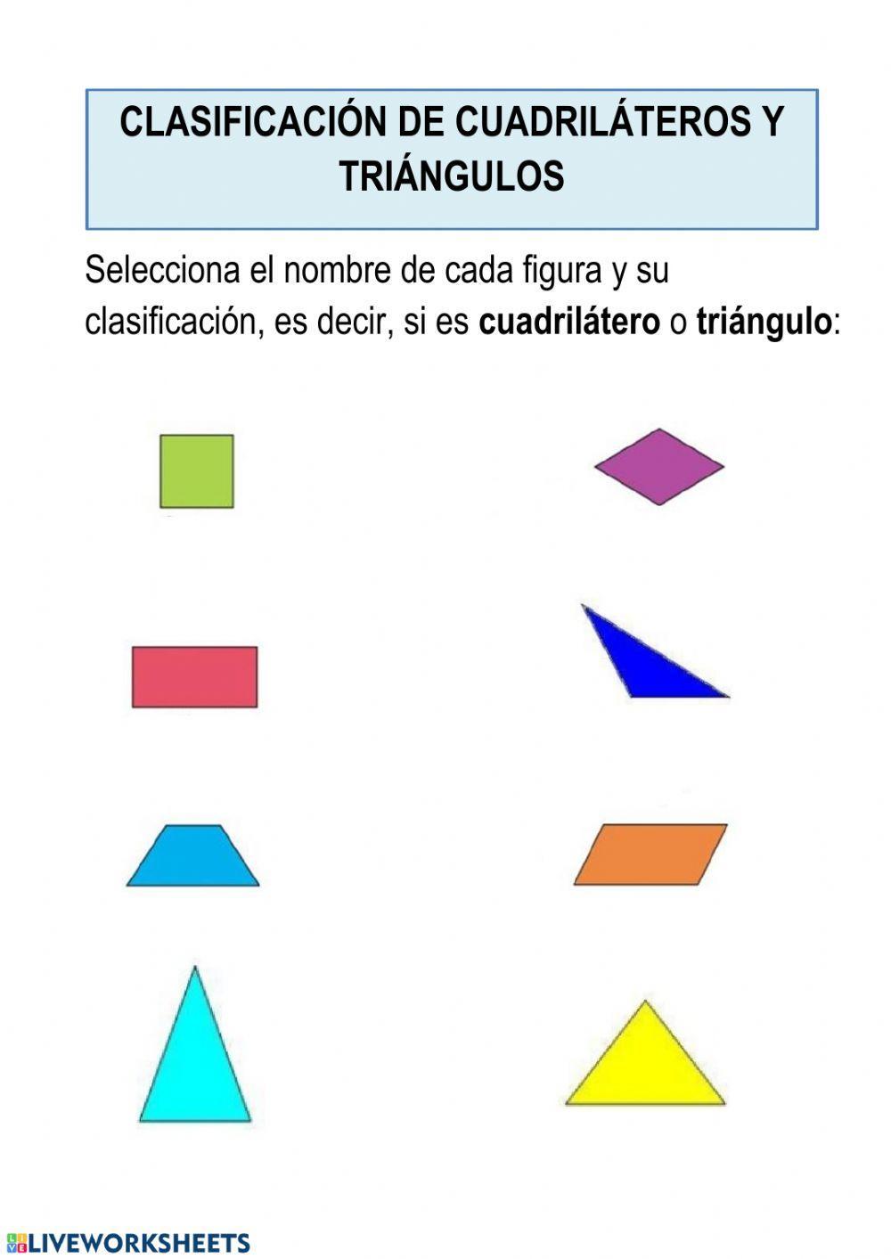 Cuadriláteros y triángulos