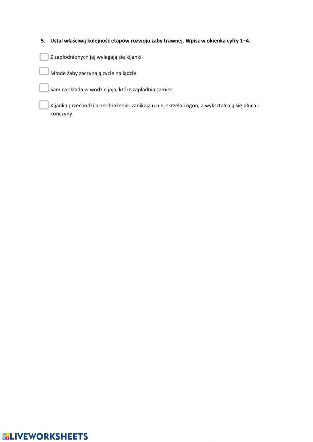 Płazy - kręgowce wodno-lądowe