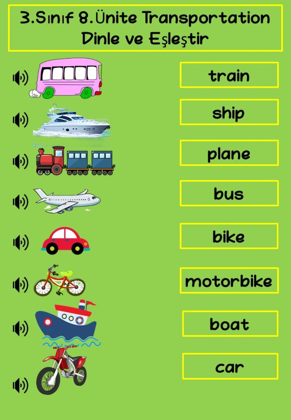 Transportation Listen and Match