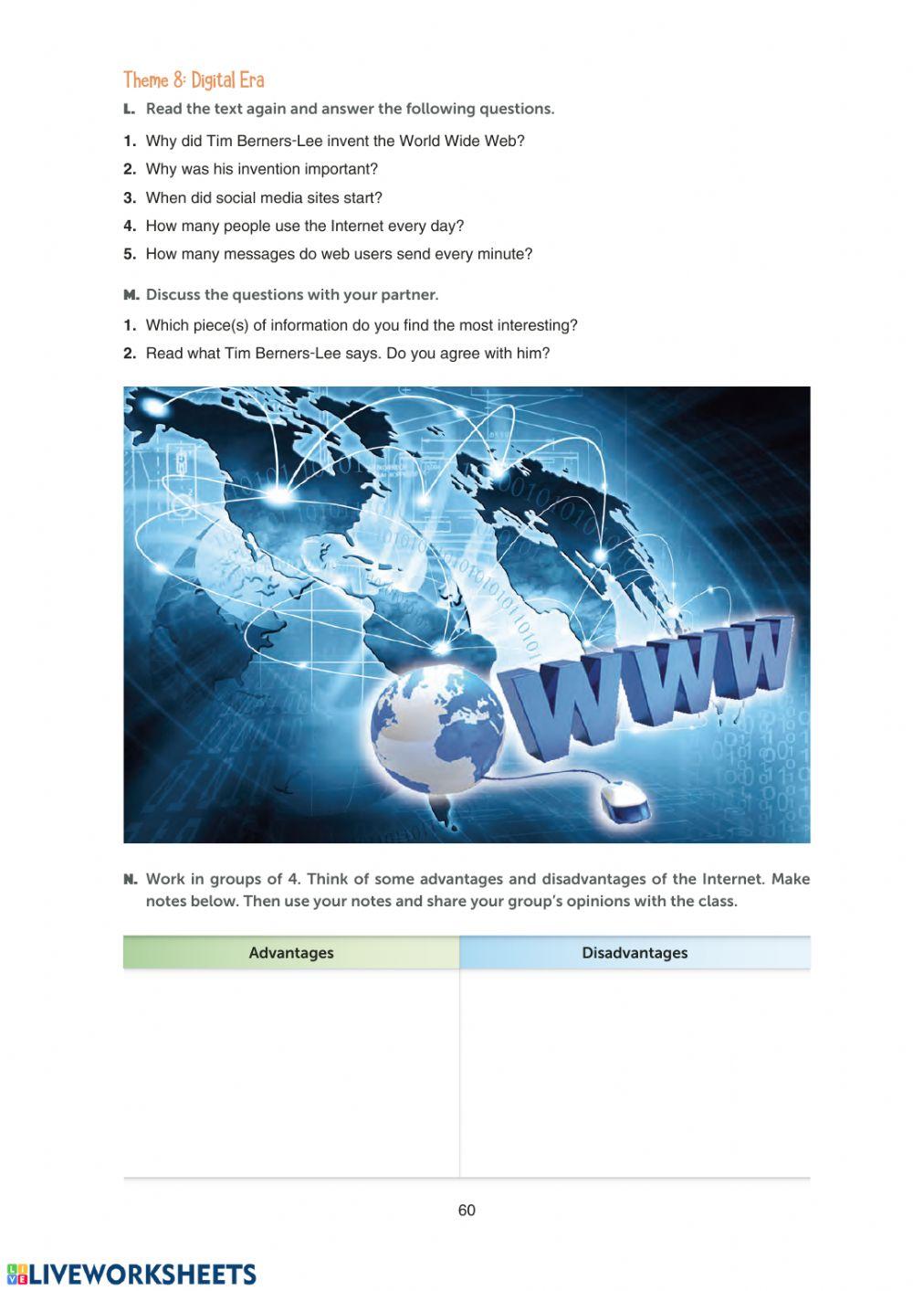 Grade 10 Theme 8 Digital Era WB Pages 59-60