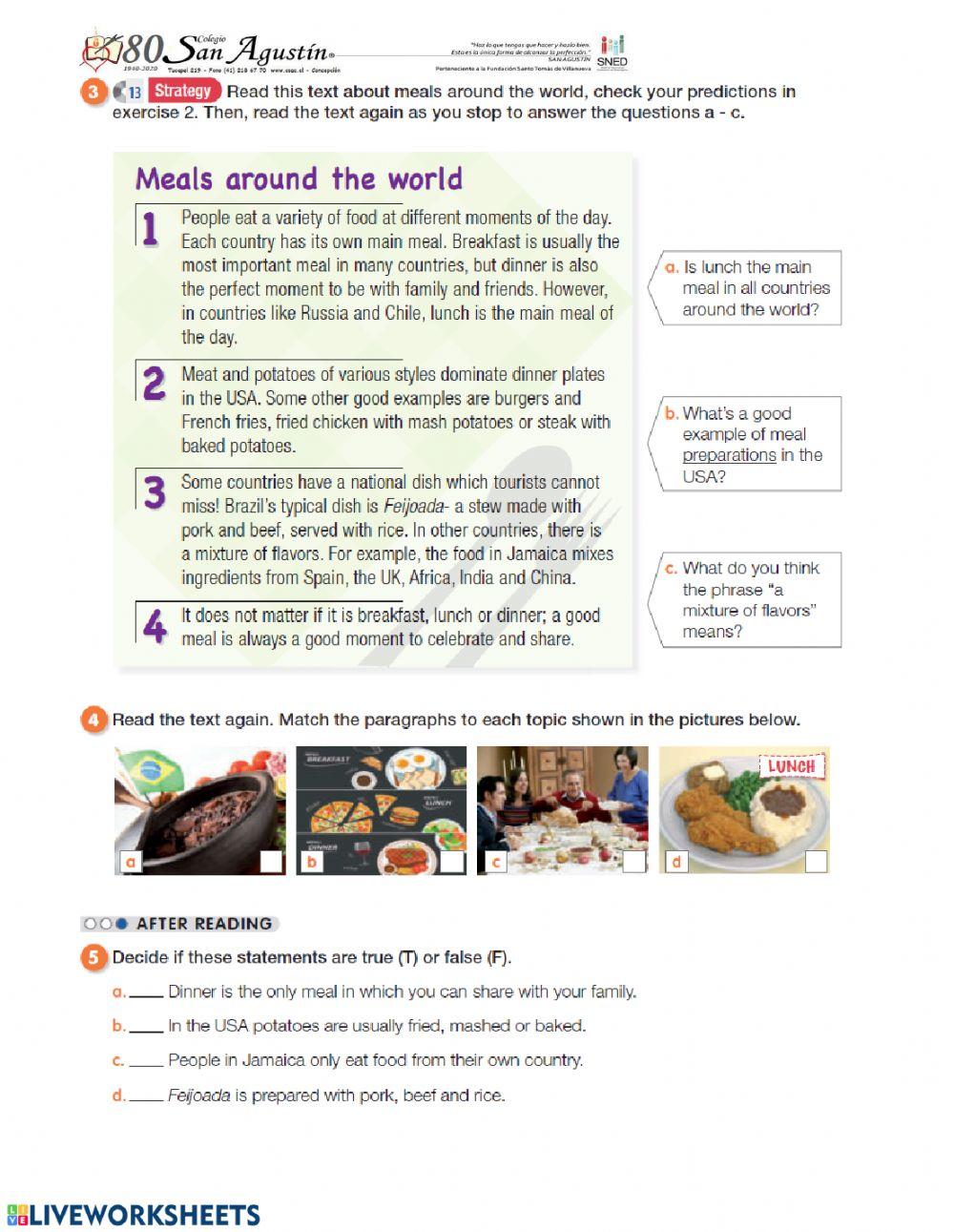 Meals around the world