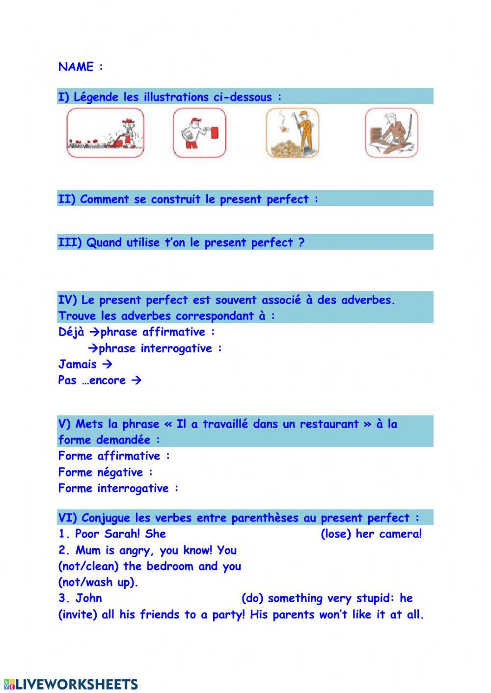 Present perfect simple