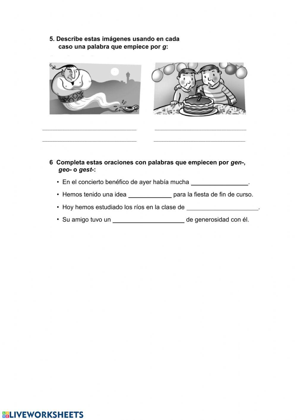 Repaso lengua tema 10