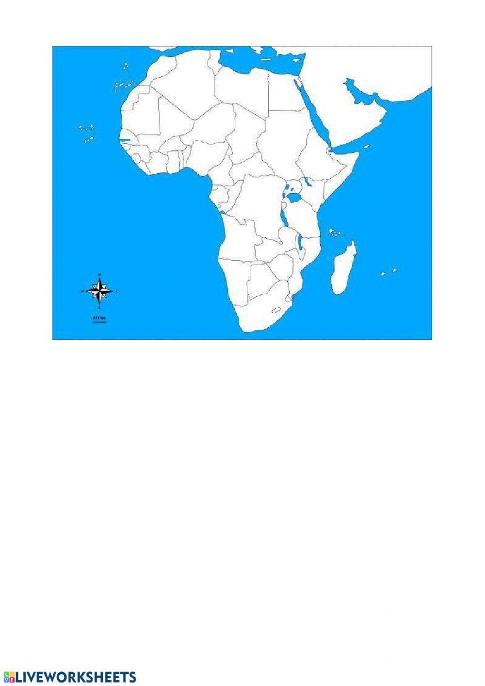 Africa mapa politico