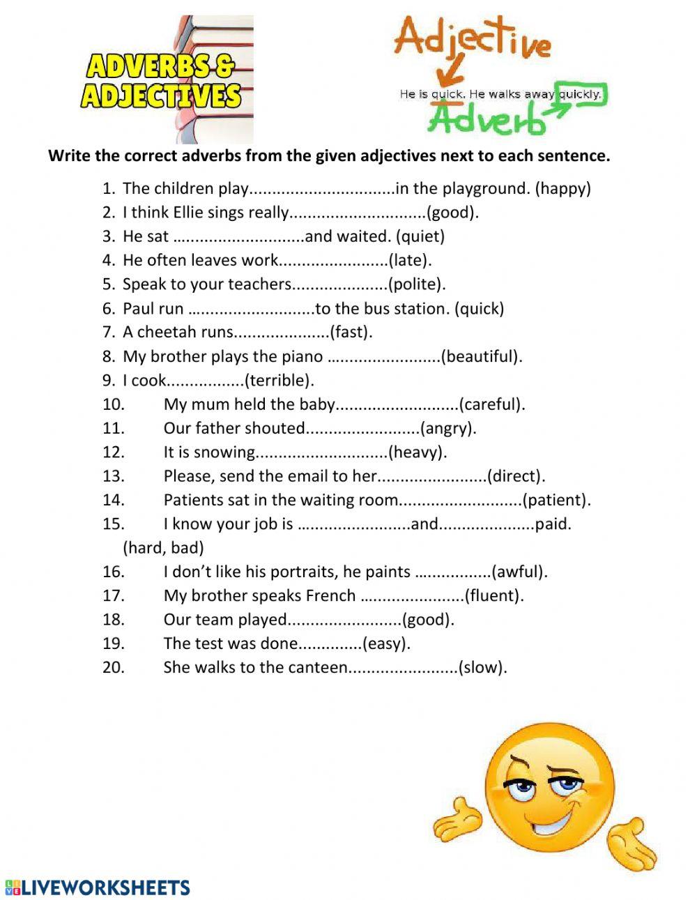 Adjecives-adverbs