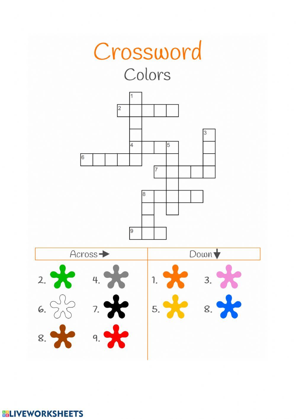 Crossword colours