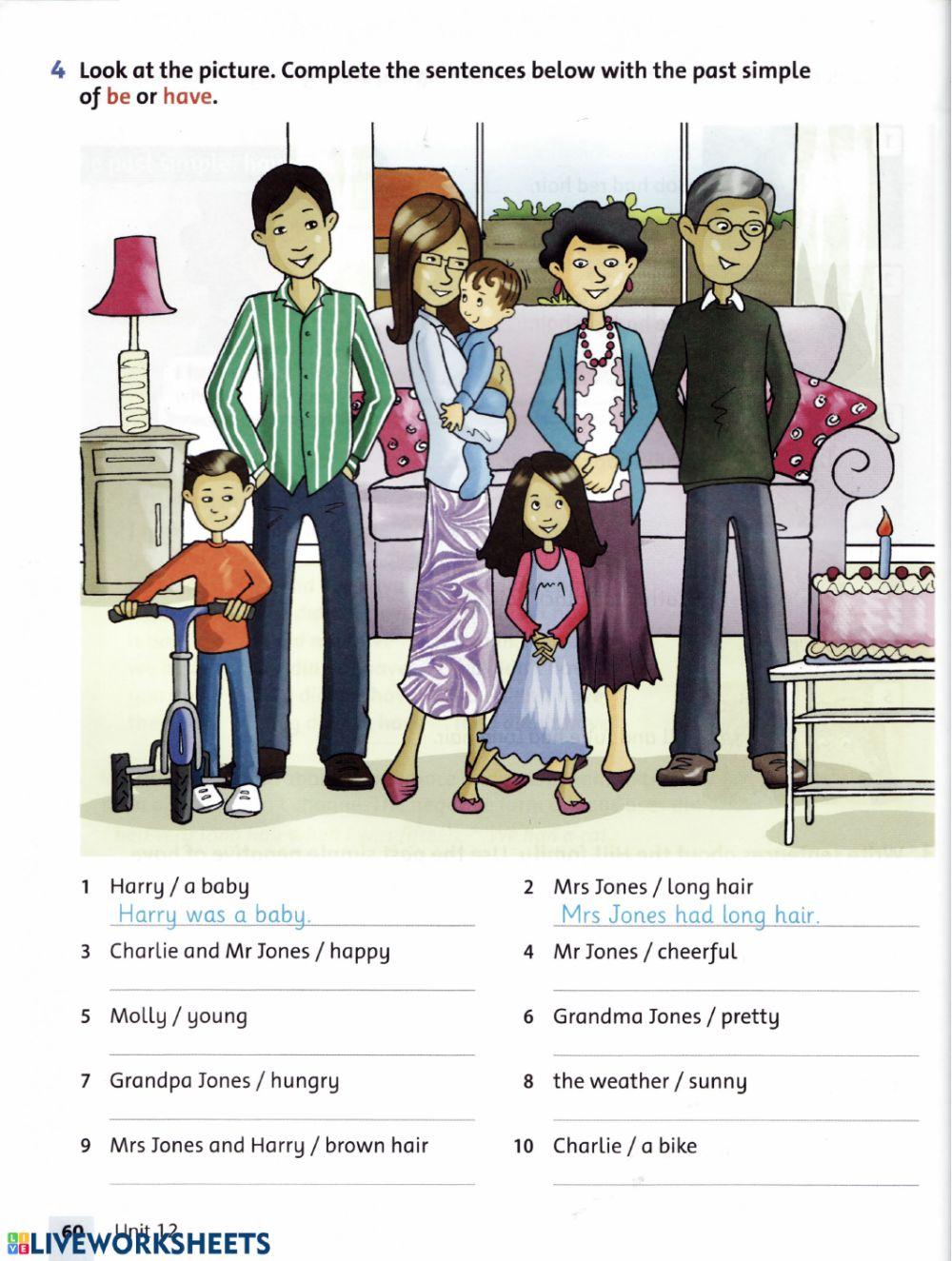 Be and Have in Past Simple