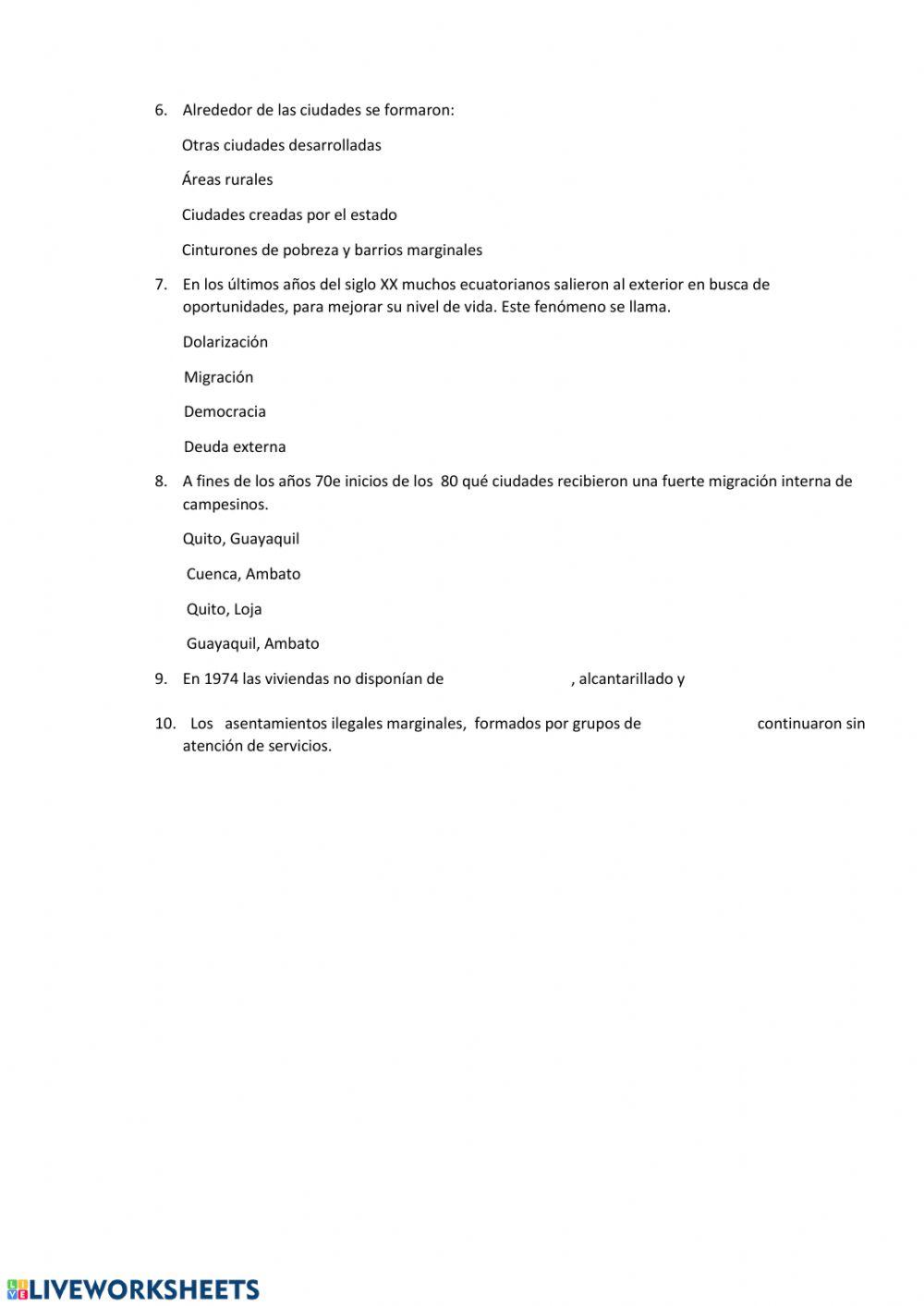 Las ciudades y la migración