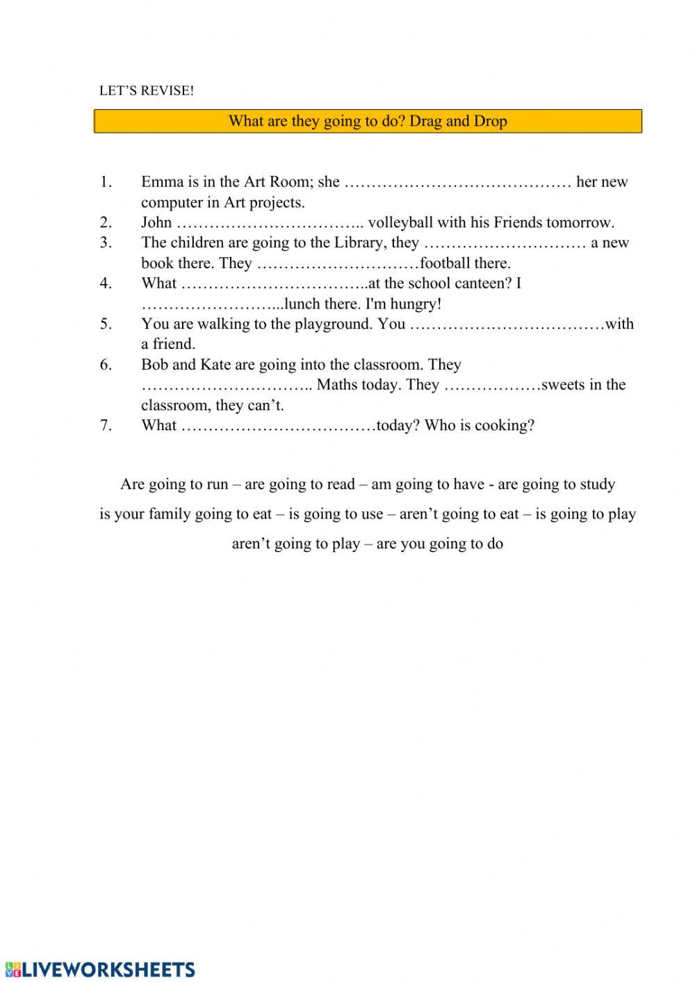 Future using -going to-