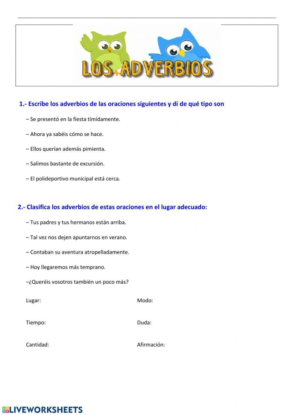 Los Adverbios