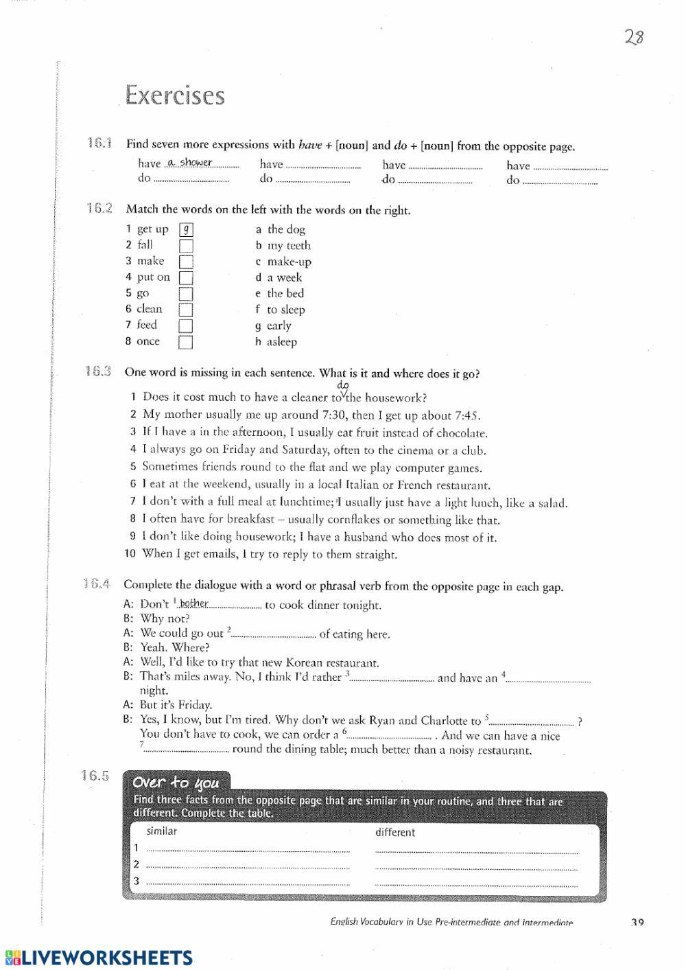 Daily Routines - Hobbies