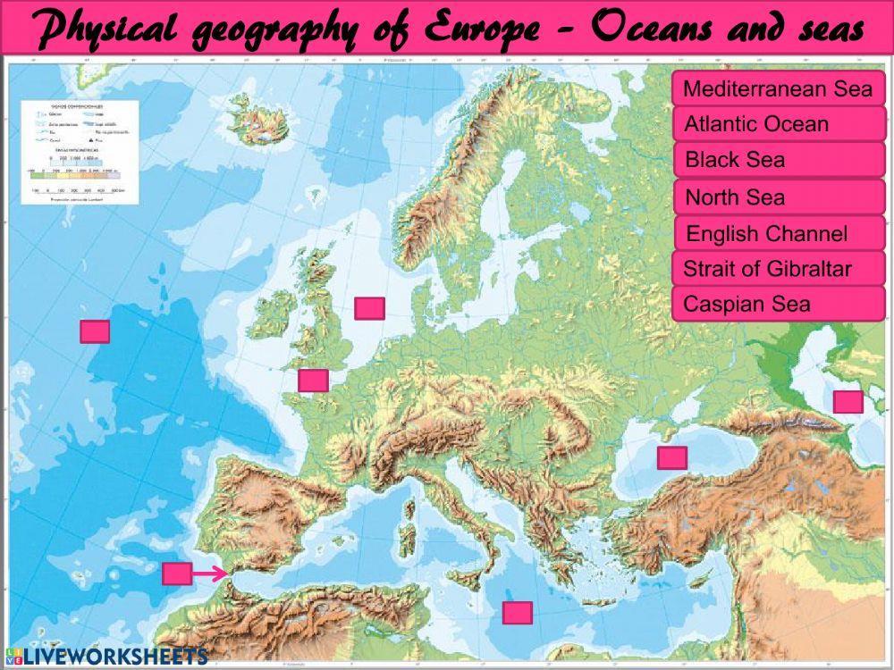 Europe: Oceans and seas