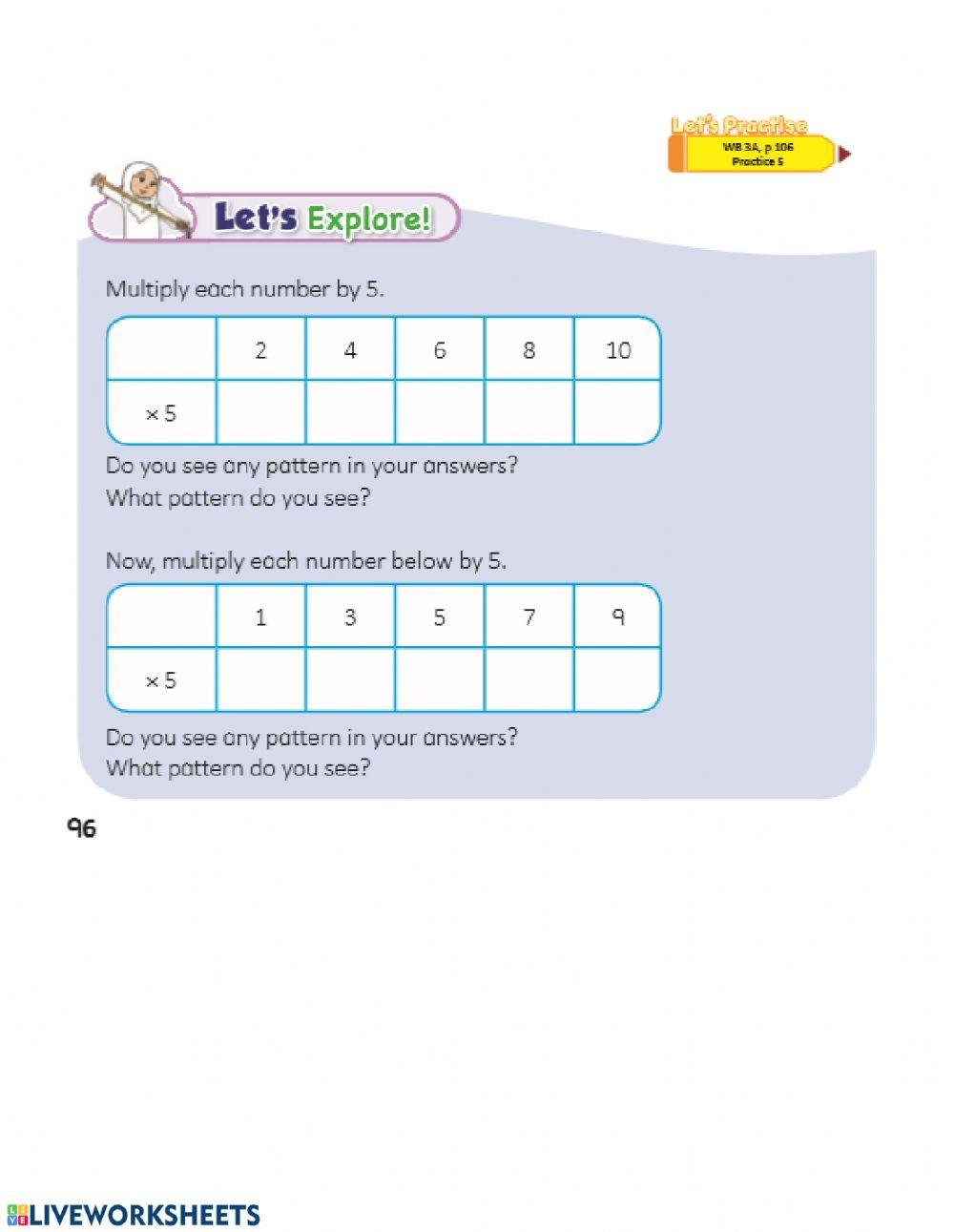 Shortcut Method for Multiplying 6 7 8 and 9 interactive worksheet